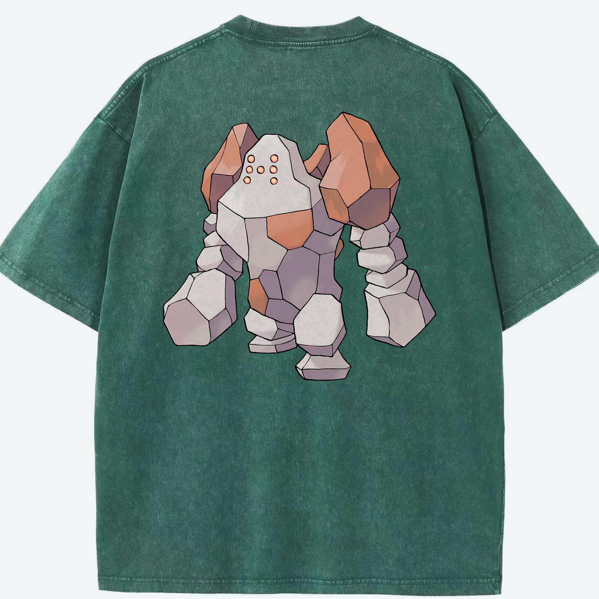 （画像用） ポケットモンスター Pokémon 綿100% ヴィンテージ風 半袖Tシャツ（背面プリント）